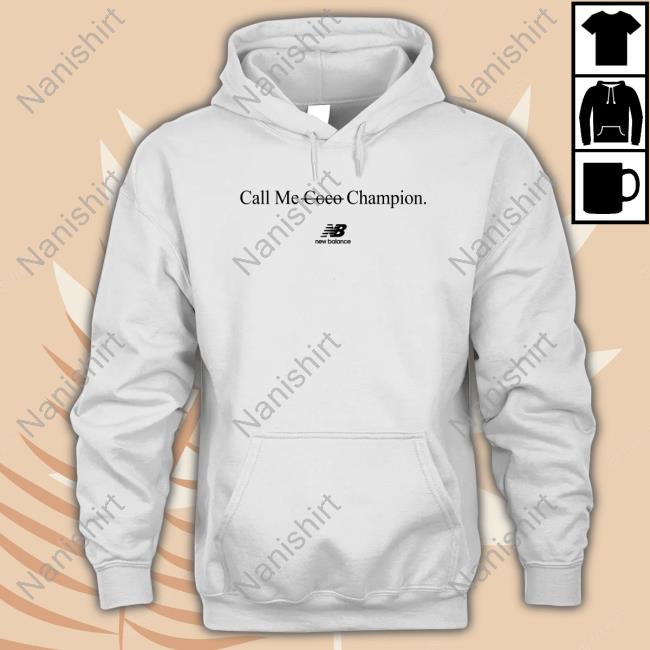 Official New Balance Merch Call Me Coco Champion T Shirt