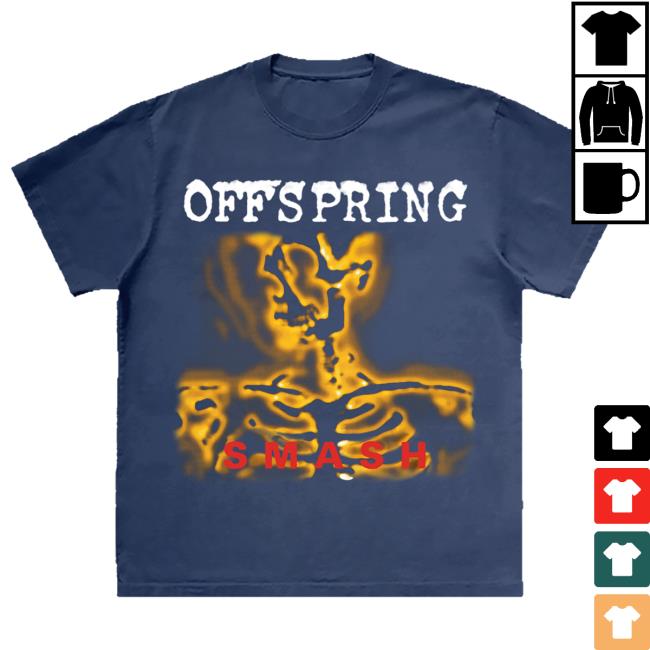Official The Offspring Merch Store SMASH Navy Shirt