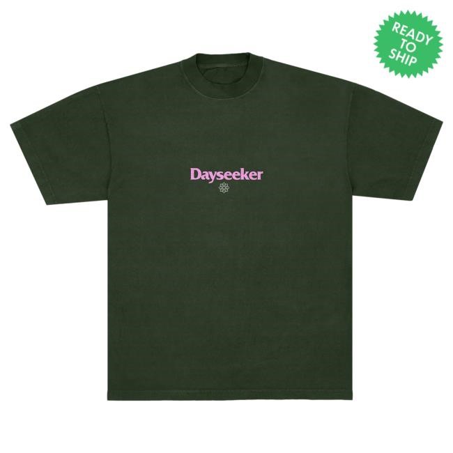 Official Dayseeker Forest Green Faded Flower Tee