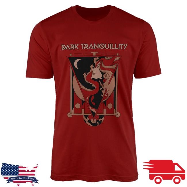 Official Dark Tranquillity Red Lady Shirt Official Dark Tranquillity Red Lady Shirt
