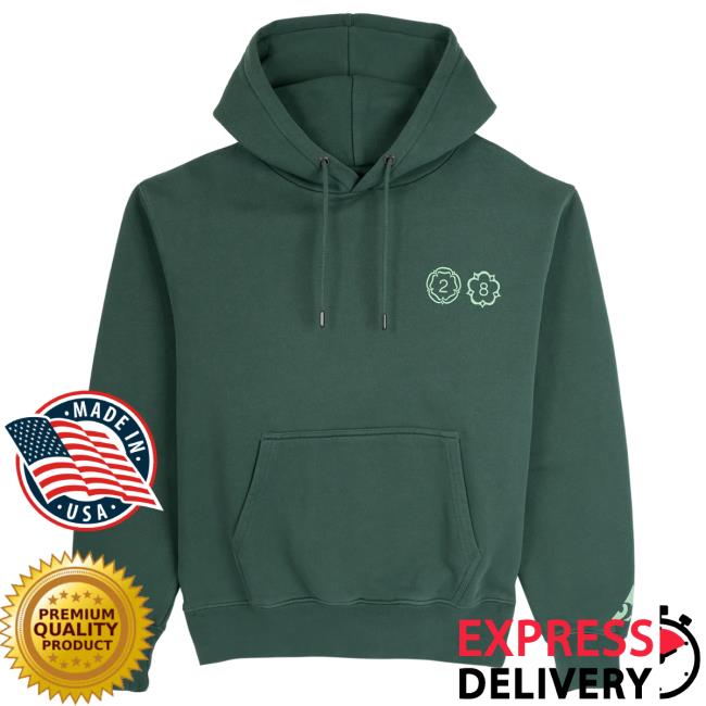 Official 28Clothing Merch Store Green 28 Hoodie 2023