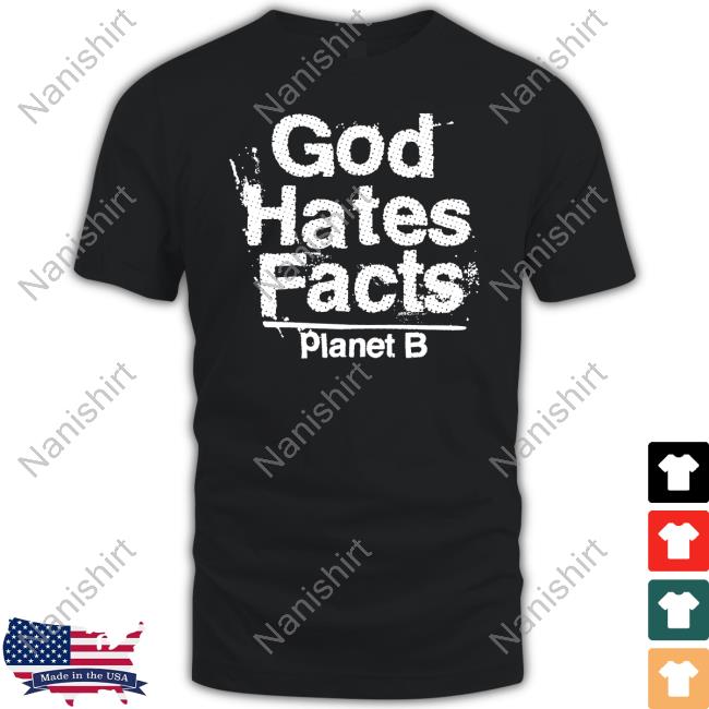 Three One G Merch Planet B God Hates Facts Black Hooded Sweatshirt