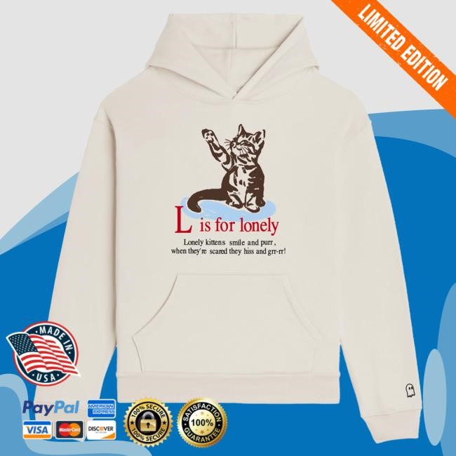 Lonely Ghost Merch Store Lonely Ghost L is for Lonely Hoody