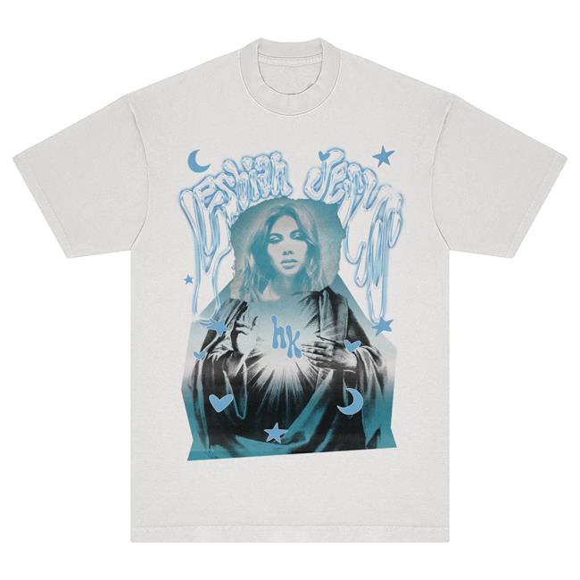 Official Hayley Kiyoko Merch Store Lesbian Jesus New Shirt White HayleyKiyoko