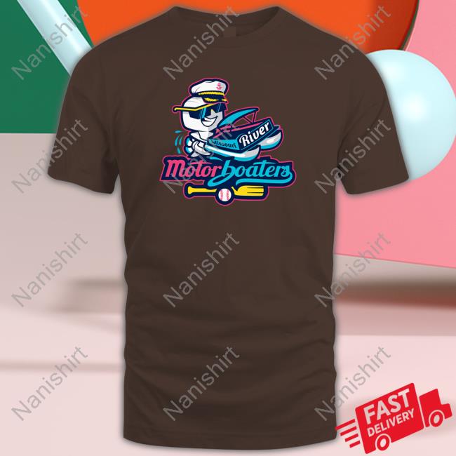 Bismarck Larks Merchandise Motorboaters Full Logo Shirts Missouri River Motorboaters