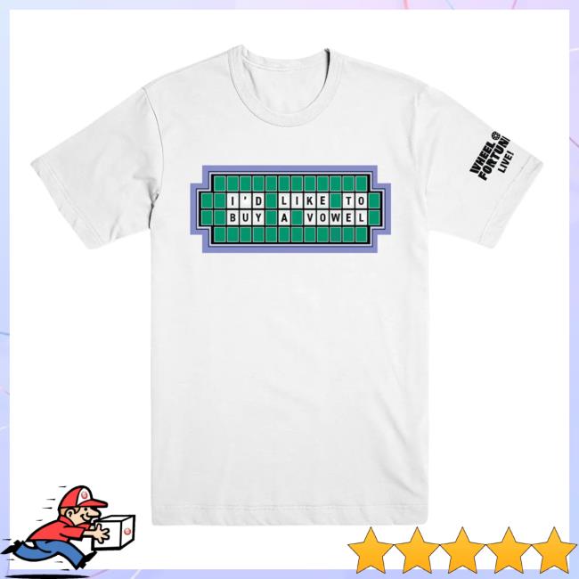 Official Wheel Of Fortune Live I'd Like To Buy A Vowel T Shirts