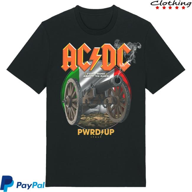 Official Ac Dc Merch Store Ac/Dc Italy 2024 Tour Attractive Shirt Ac Dc Shop Acdc Clothing