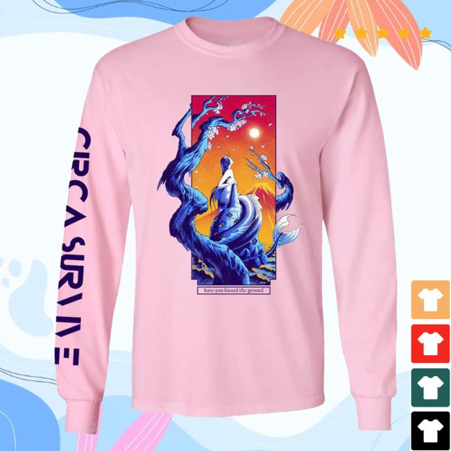 Official Circa Survive Kissed the Ground Long Sleeve Tee Pink Circasurvive