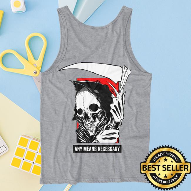 Any Means Necessary Clothing Reaper Tank Top T-Shirts Heather Grey