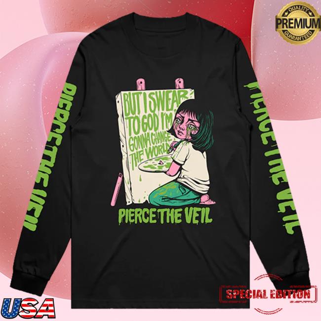 Official Ptv Merch Pierce The Veil Change The World L/S T Shirt PierceTheVeil Clothing Store Shop Ptvmerch