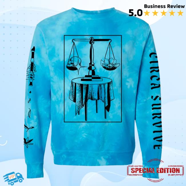 Official Circa Survive Scales Pull Over Hoodie Tie Dye Circasurvive
