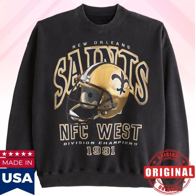 Timeless Saints Graphic Crew Sweatshirt NFL Football 2026 Saints Graphic Crew Sweatshirt Rooted In Franchise Legacy