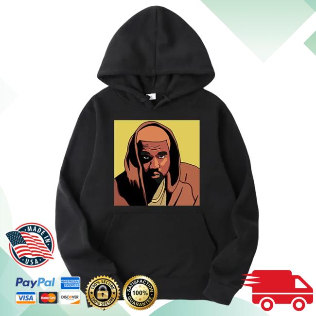 Official Kanye West Merch Shop Kanye West Face Art Poster Sweatshirt