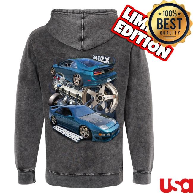 Official Prizzamike Shop Prizza Mike 240ZX Mineral Wash Sweatshirt