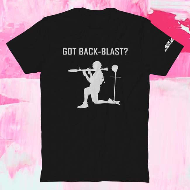 Official Ballistic High Speed Merch Back Blast Black T Shirts