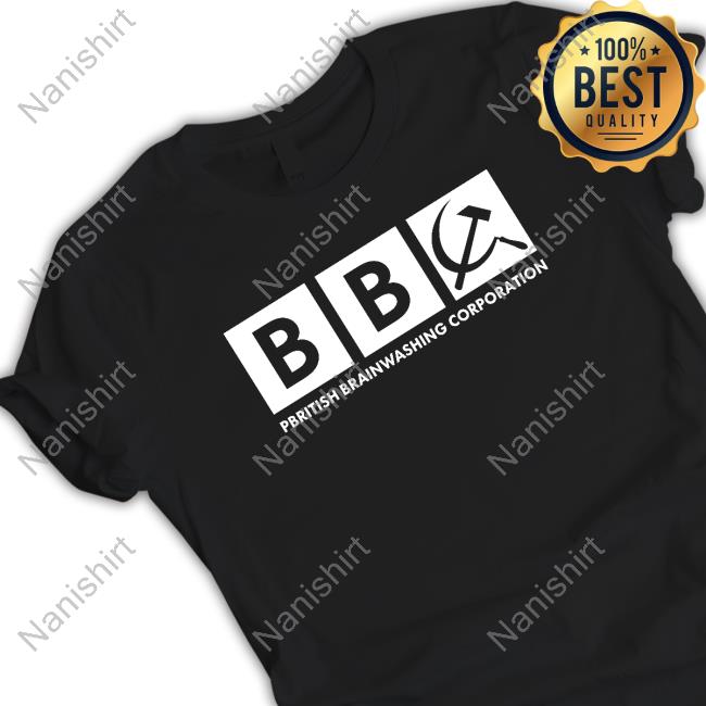 Official Paul Golding Bbc Pbritish Brainwashing Corporation Shirt Hammer And Sickle Icon