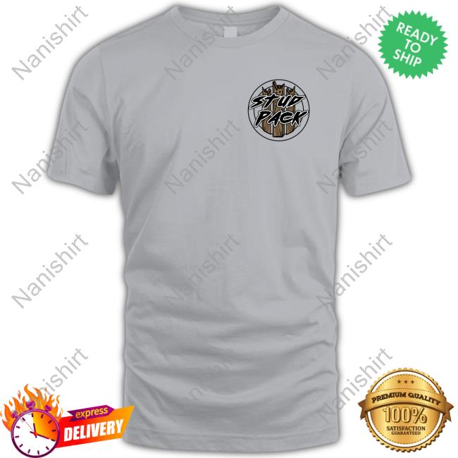 Stud Pack Merch Stud Pack Classic Logo Grey Tee Shirt