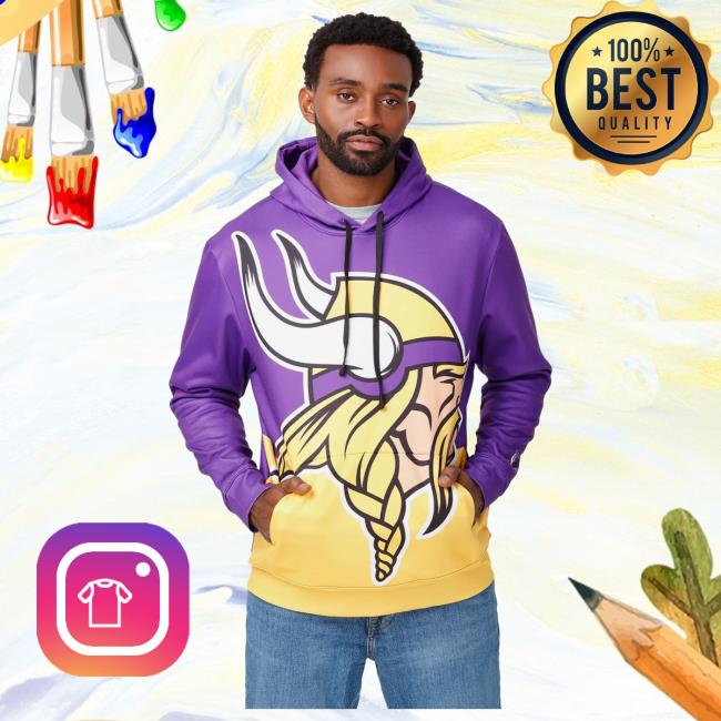 Official Foco Merch Store Shop Foco Minnesota Vikings Bold Logo Sweatshirt Foco Apparel Clothing