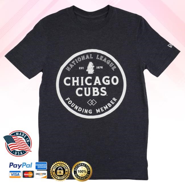 New Era Chicago Cubs Founding Member Puff Print Tee Ivy Shop