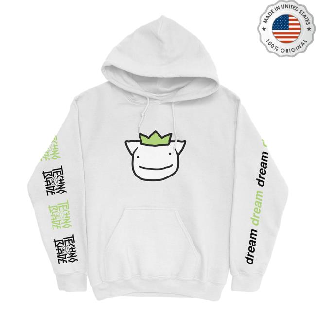 Official Technoblade Merch Store Shop Technoblade x Dream Agro Dream Collaboration Hoodie White