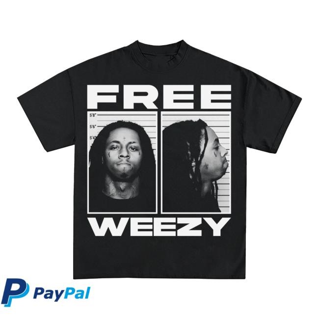 Icy Shop Merch Lil Wayne "Free Weezy" Tshirt