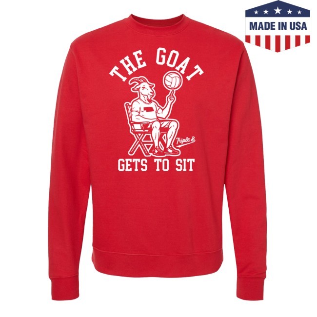 The Goat Sits crewneck Sweatshirt