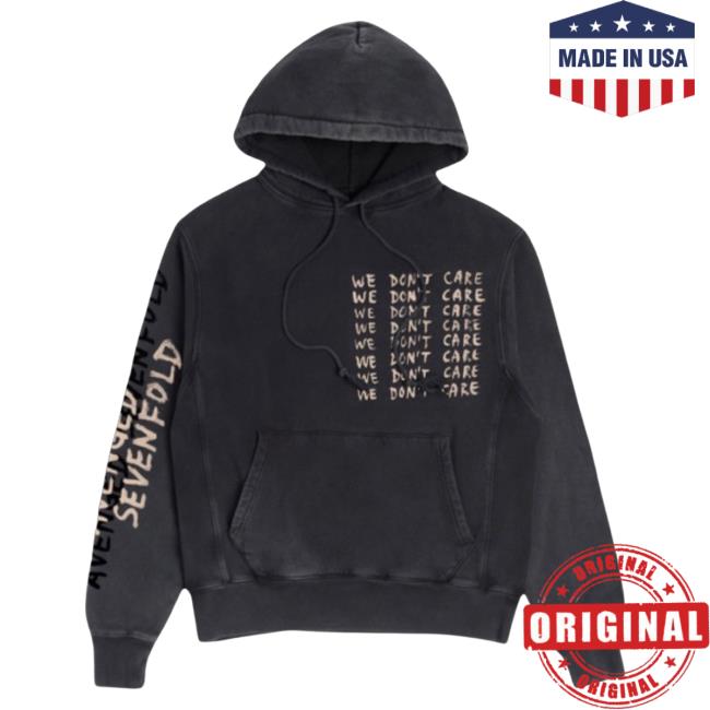 Sevenfold Avenged A7x World Merch We Don't Care Crewneck Sweatshirt