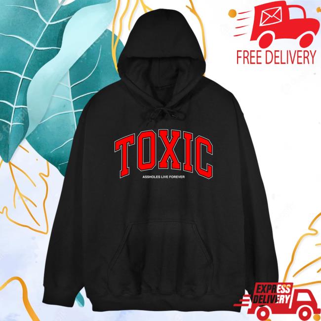 Official Linda Finegold Store Shop Toxic College Black Hoodie Lindafinegold Clothing