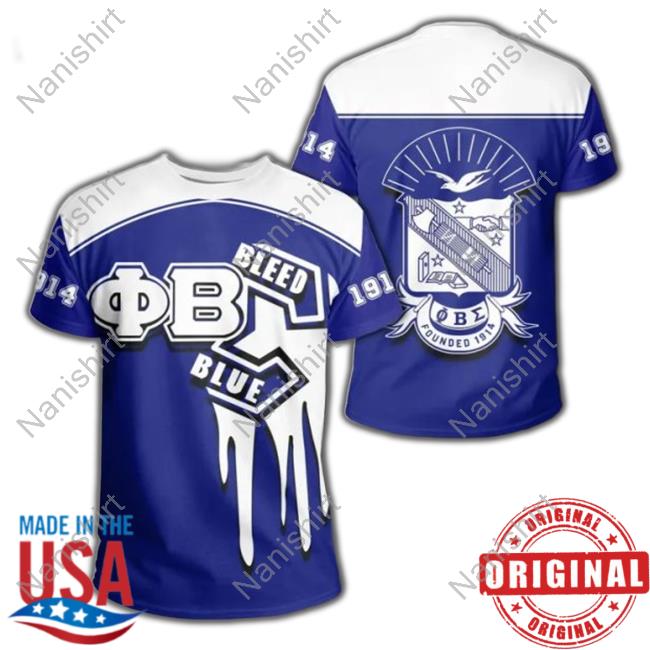 Phi Beta Sigma Bleed Blue 3D Hoodie