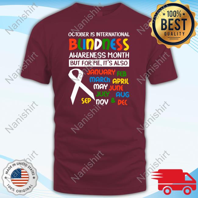Official Jeff Sweeney October Is International Blindness Awareness Month Hoodie