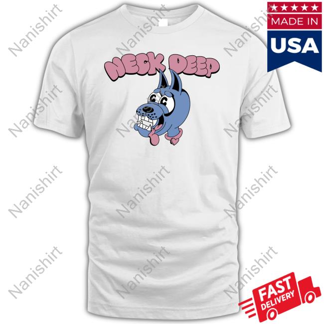Neck Deep Doggo White T Shirts