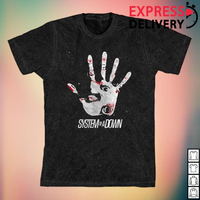 Official System Of A Down Merch Hand Eye Shirt