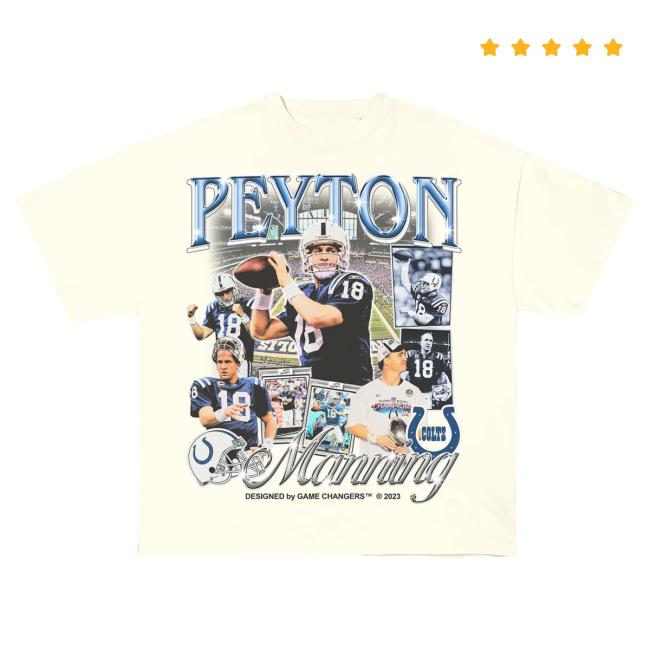 Official Game Changer Peyton Manning 2 - Colts Top Shirt Ivory GameChanger