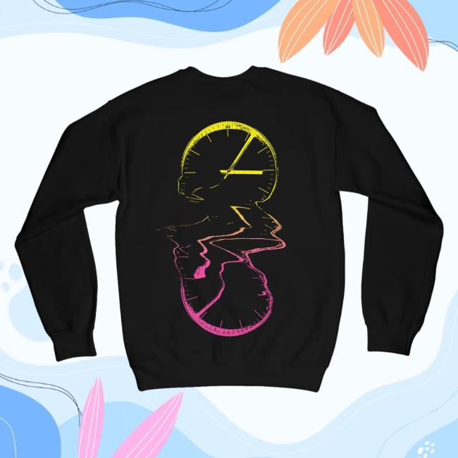Official Louis Tomlinson Merch Store Louis Tomlinson Melting Clock Black Attractive Hoodie LouisTomlinson Apparel Clothing Shop