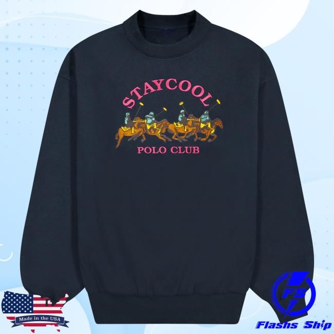 Official Stay Cool Clothing Store Staycool Club Crew neck Sweatshirt (Navy) StaycoolNyc