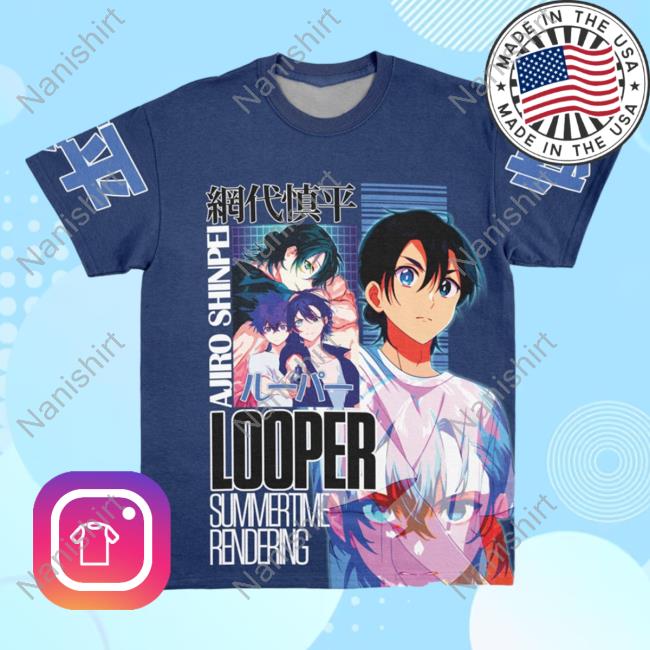 Official Anime Ape Clothing Ajiro Shinpei Summer Time Rendering Streetwear Tees Animeape