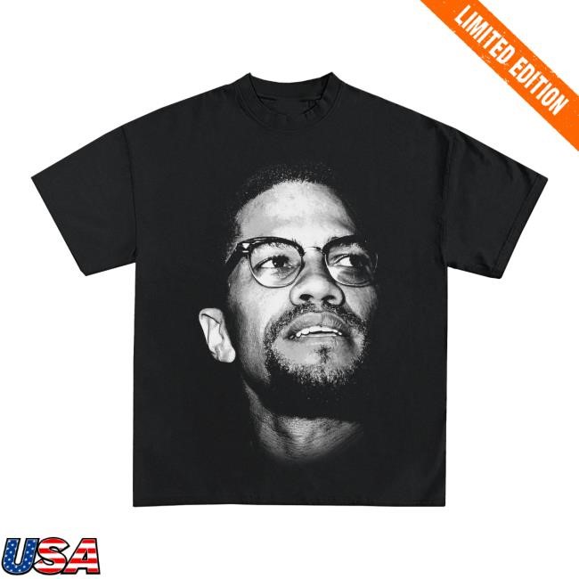 Official Icy Shop Merch Malcolm X Jumbo Graphic Tee Shirt