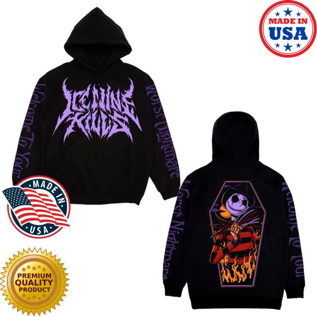 Official Ink Merch Store Ice Nine Kills The American Nightmare Before Christmas Pullover Hoodie IceNineKills