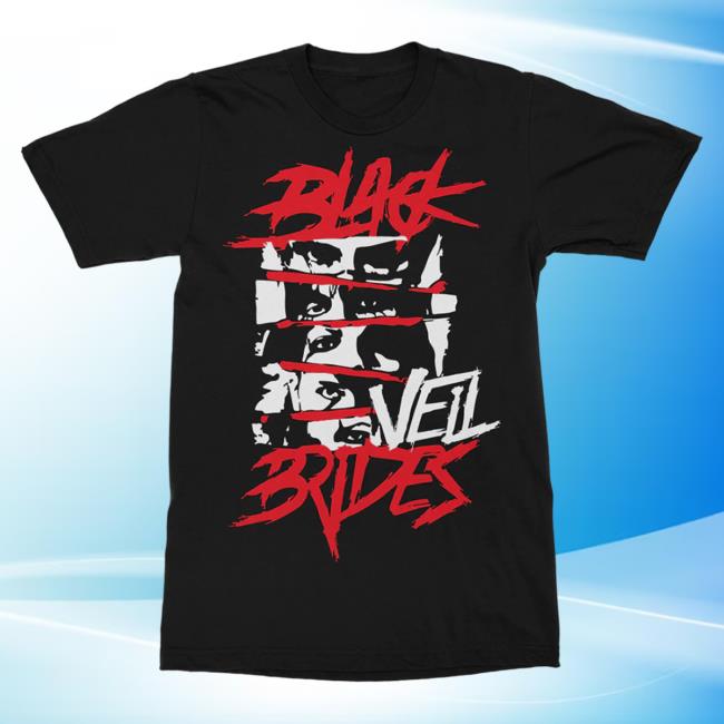 Official Black Veil Brides Merch Store Black Veil Brides Faces Tees Black Veil Brides Clothing Shop