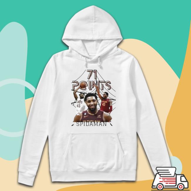 Spida Donovan Mitchell Cleveland Cavaliers 71 Points Tee