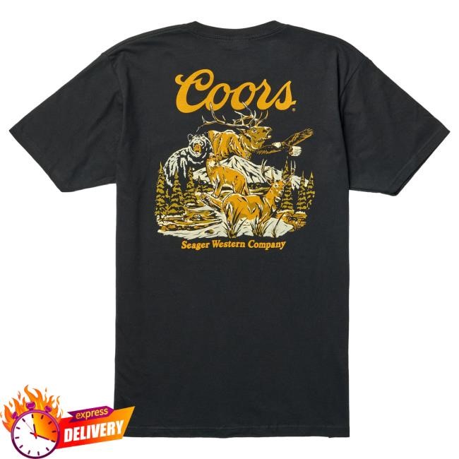 Official Seager Clothing Store Shop Seager Seager x Coors Banquet Preserve Attractive Shirt Black Seagerco
