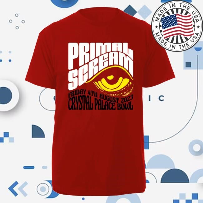 Primal Scream Official Merch Shop London - Crystal Palace Bowl Tee