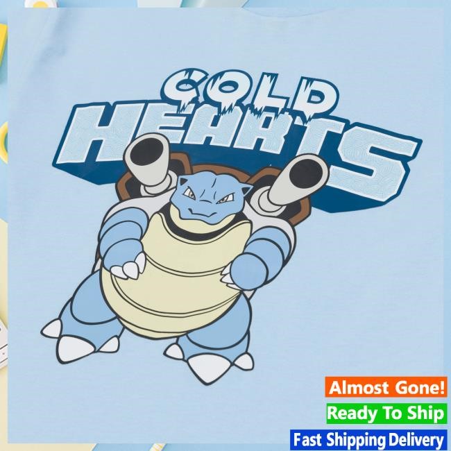 Official Overtime Tv Merch Store Shop OTE | Pokémon Cold Hearts Blastoise Shirt 2025 OvertimeTv