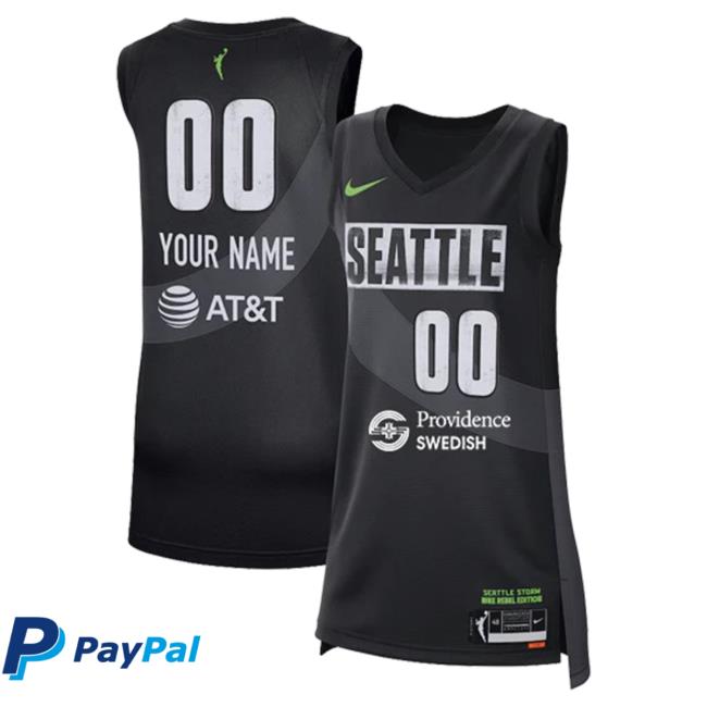 Official Seattle Storm Merch Store Seattle Storm Custom Rebel Jersey Attractive Shirt