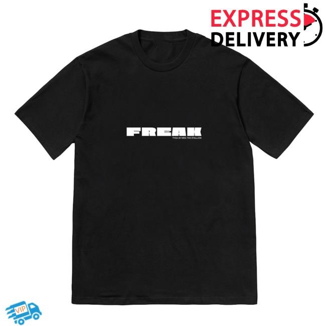 Tyga Freak Black + Electric Blue T-Shirt - Red Print Apparel Tyga Merch Shop