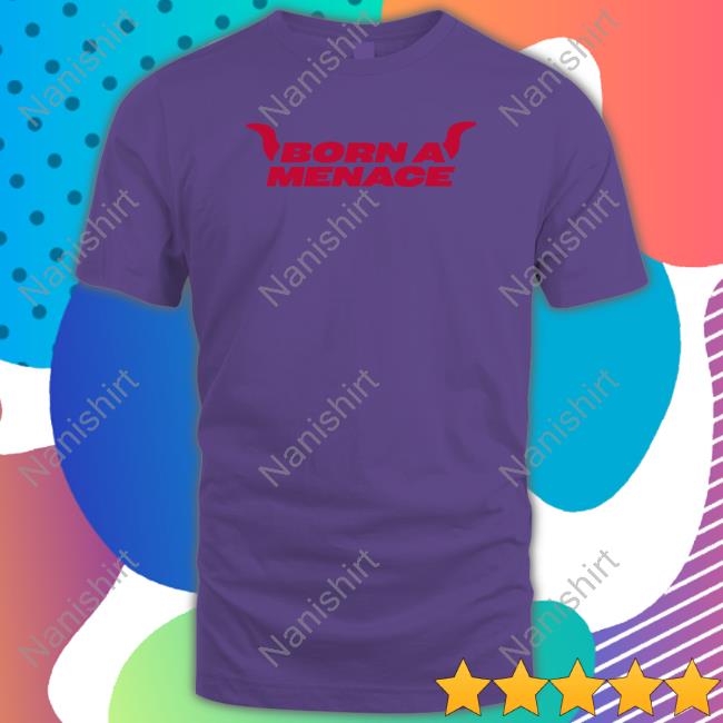 Kaneljoseph Born A Menace Biker Horn Black T Shirt