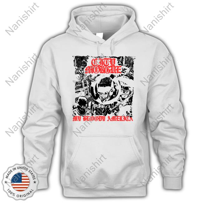 City Morgue My Bloody America Punk White T Shirt