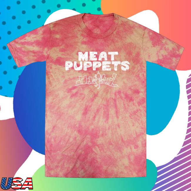 Official Hello Merch Meat Puppets Clown Tie Dye T-Shirts Hellomerch MeatPuppets