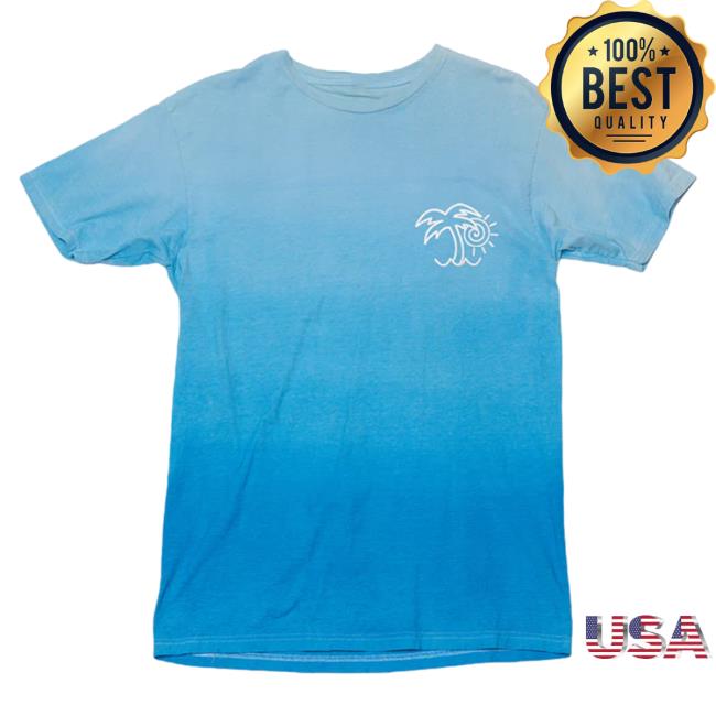 Official Sumerian Records Merch Chon Palm Tree Blue Dip Dye T-Shirts