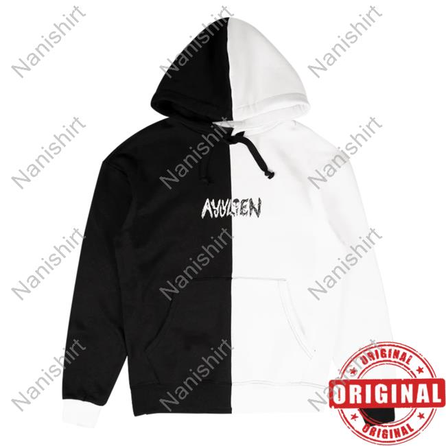 Official Elvis The Alien Ayylien Clothing Split Smiley Hooded Sweatshirt
